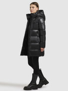 khujo-coat-jadet2-black-kurzer-damen-steppmantel-winter image 2