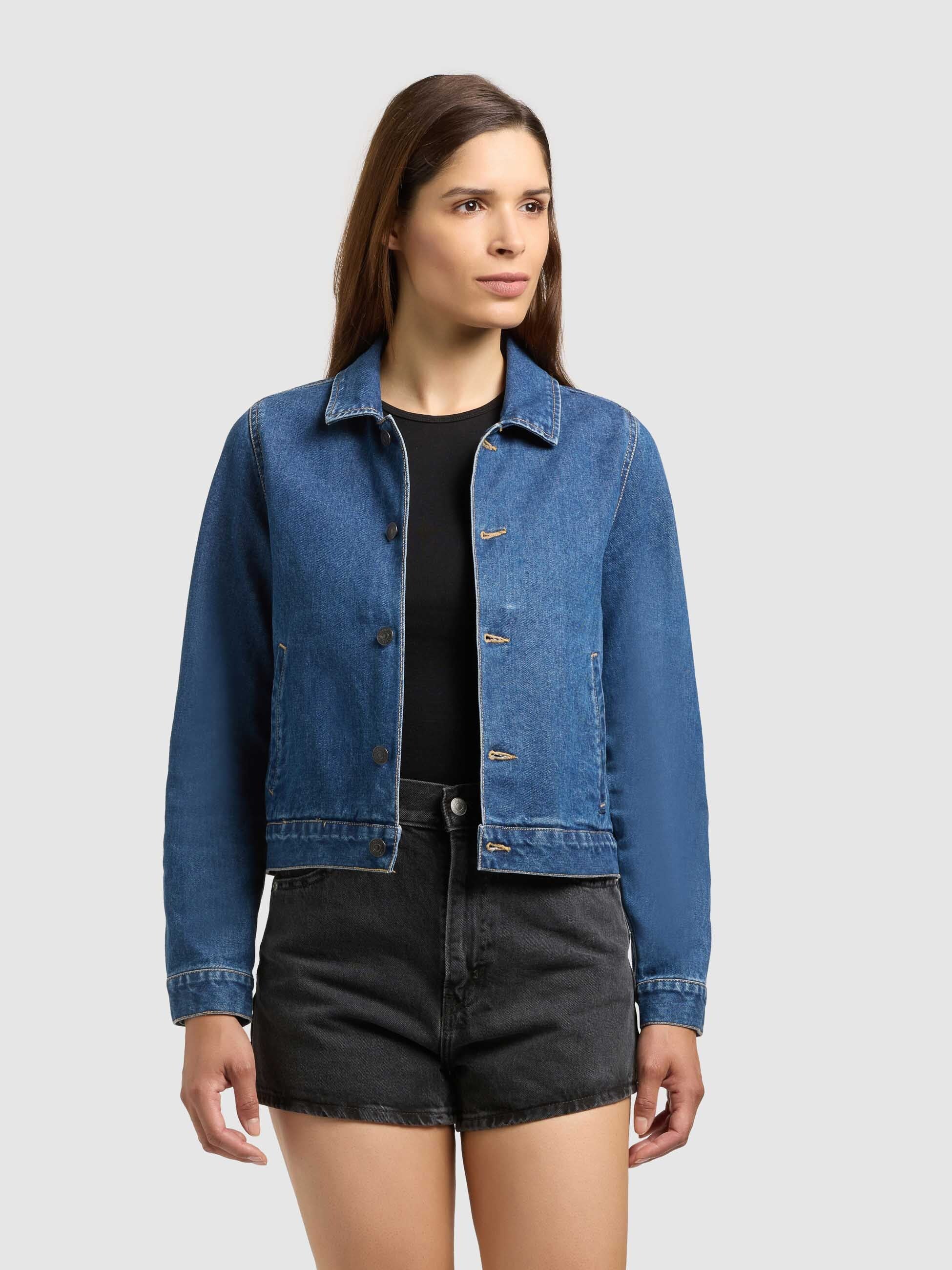 khujo-renia-damen-jeansjacke-midnight-blue image 8
