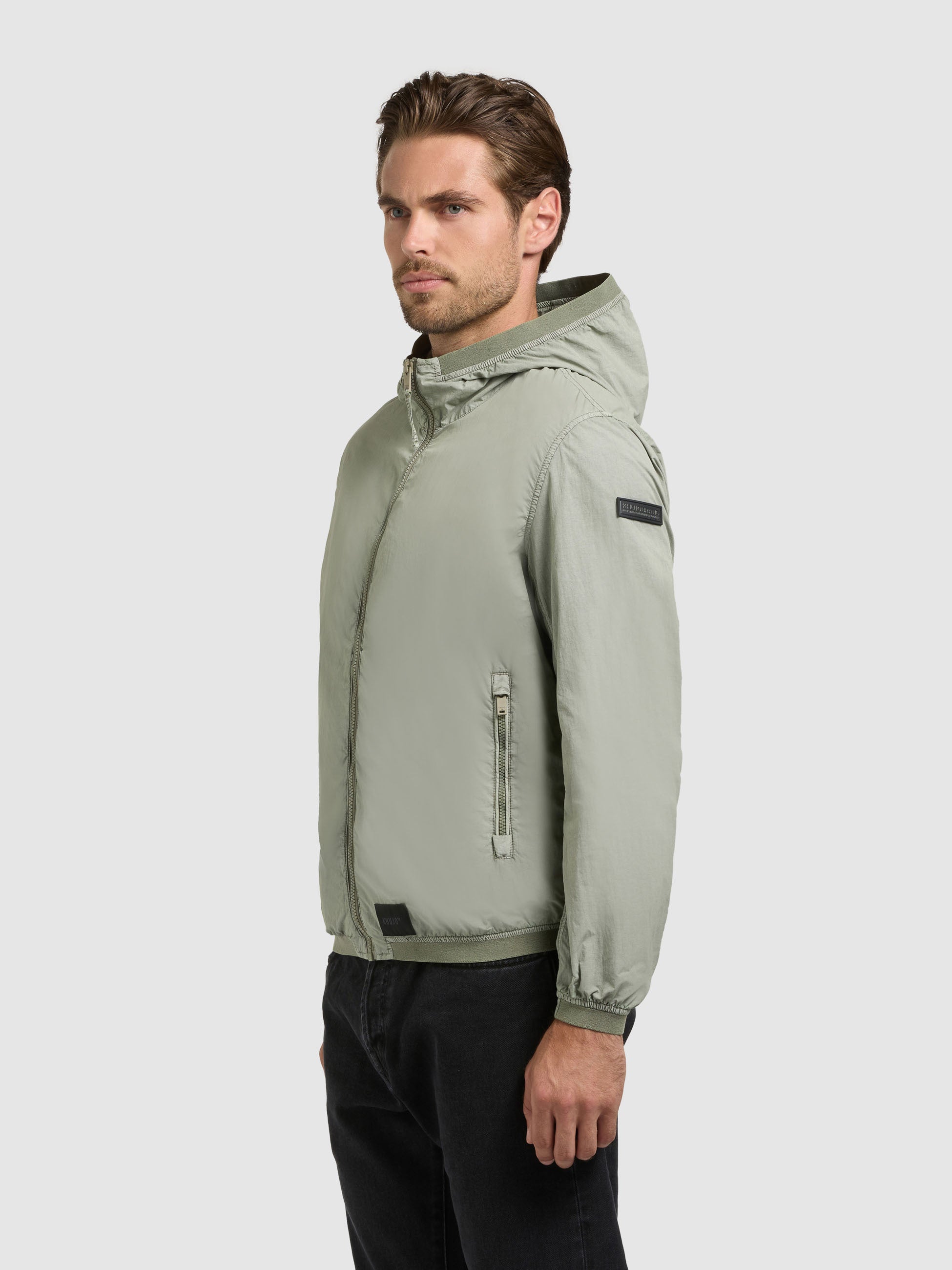 khujo-jacke-derf-cloud-green-blousonjacke-mit-kapuze-garment-dye image 5