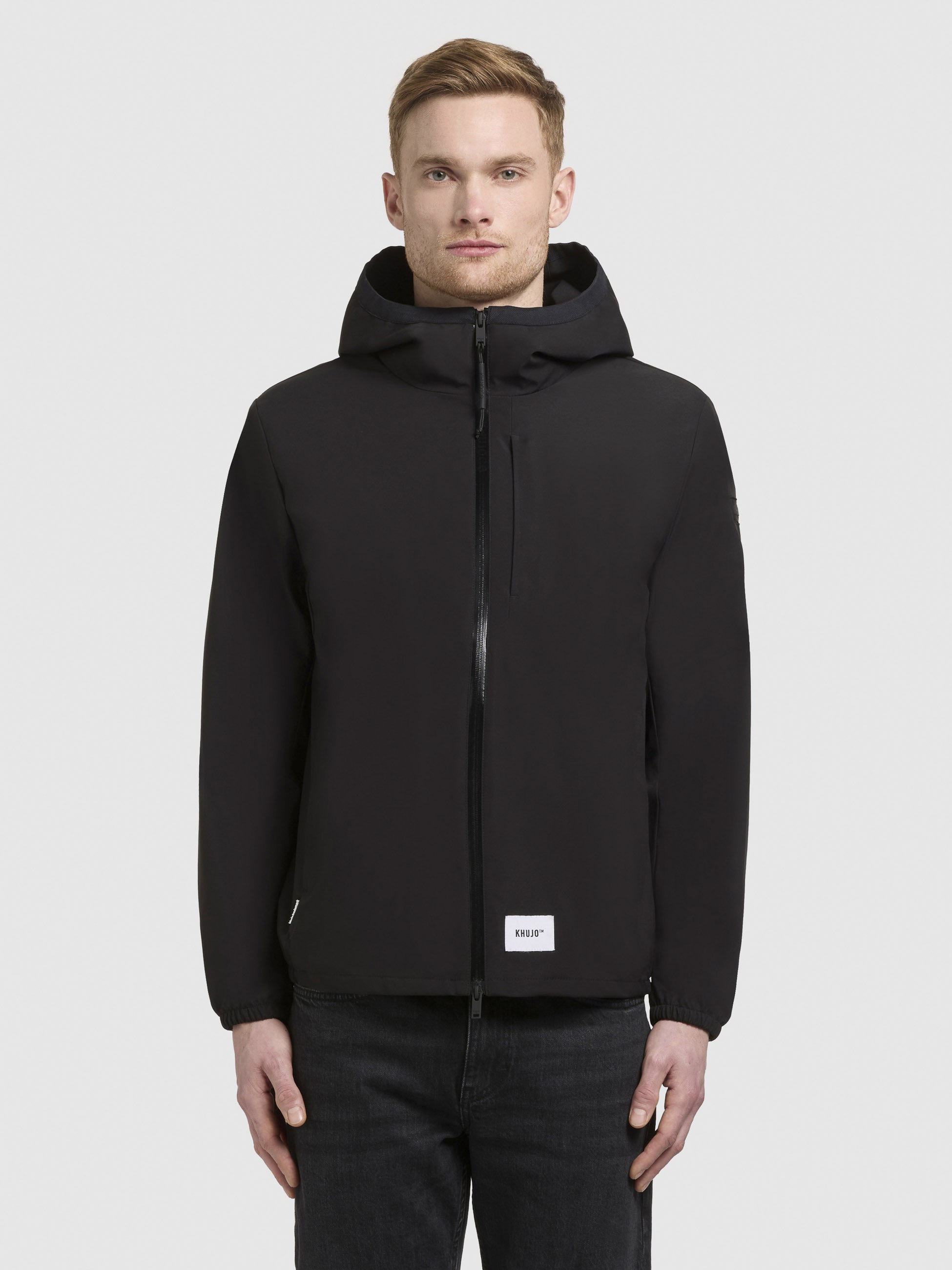 khujo-jacke-hamza-schwarz-kapuzenjacke-basic-regular-fit image 4