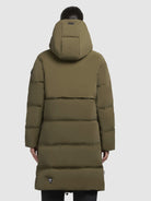 khujo-mantel-loni-khaki-wattierter-damen-steppmantel-knielang image 3