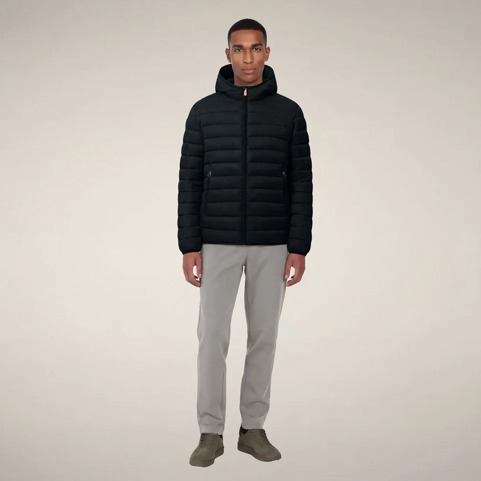 save-the-duck-jeanluc-herrenjacke-mit-kapuze-5-way-system-gr-n-schwarz image 1