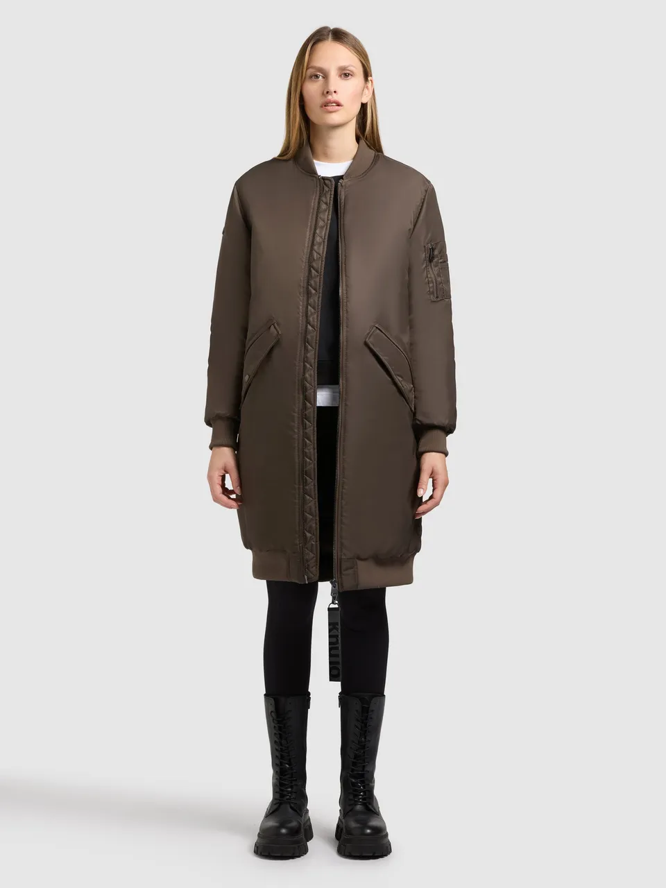 khujo-mantel-lulu-potter-brown-oversize-bomber-wintermantel image 1