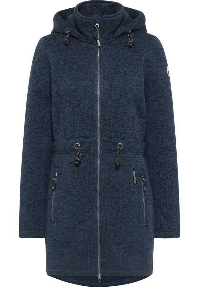 schmuddelwedda-damen-strickfleecemantel-langer-fleece-mantel image 1