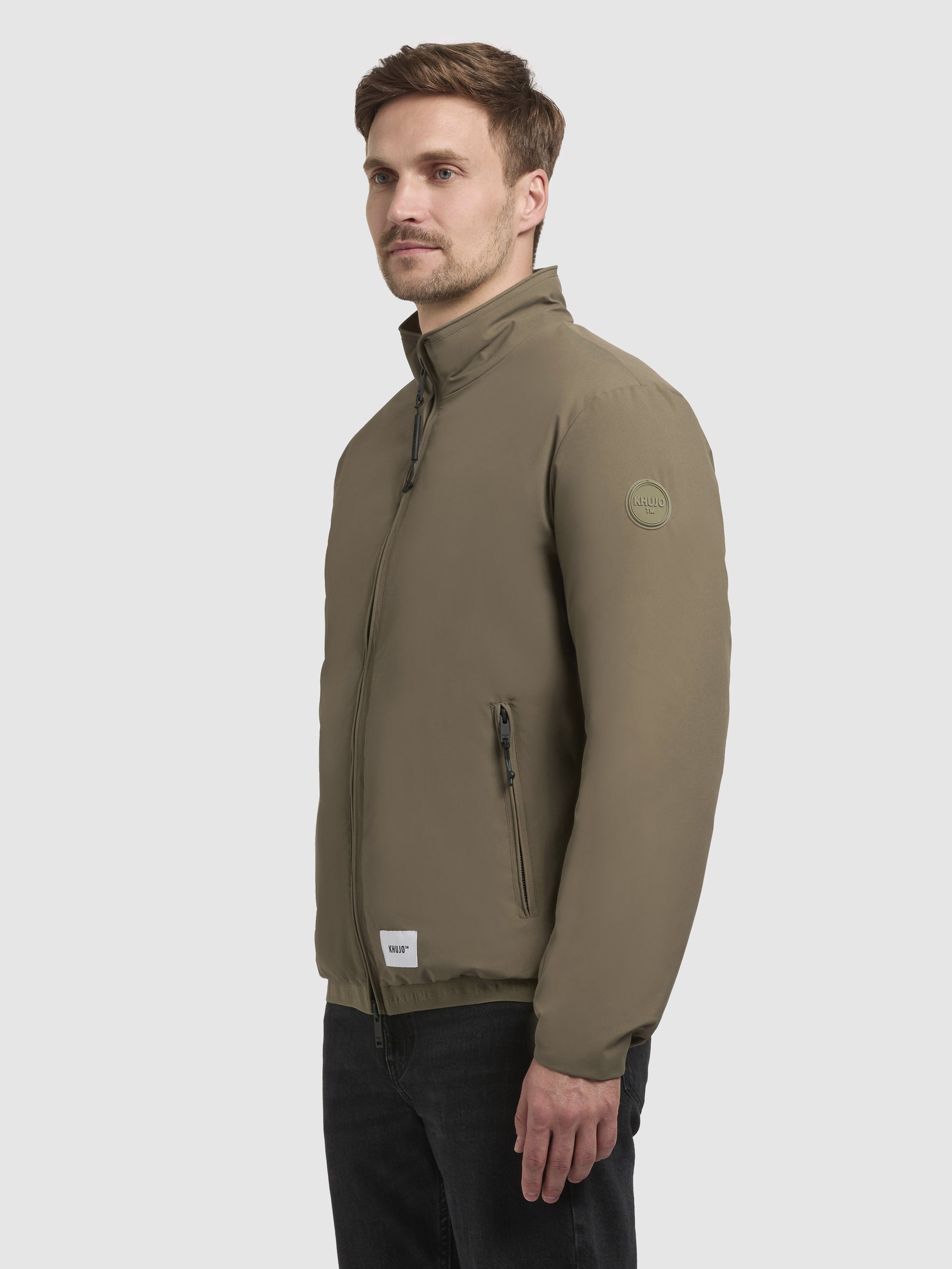 khujo-jacke-oke-oliv-blousonjacke-mit-stehkragen image 5