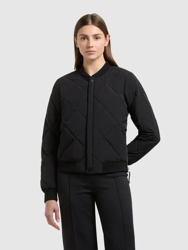 khujo-jacke-ange2-black-damen-bomberjacke-stepp-kurz image 1