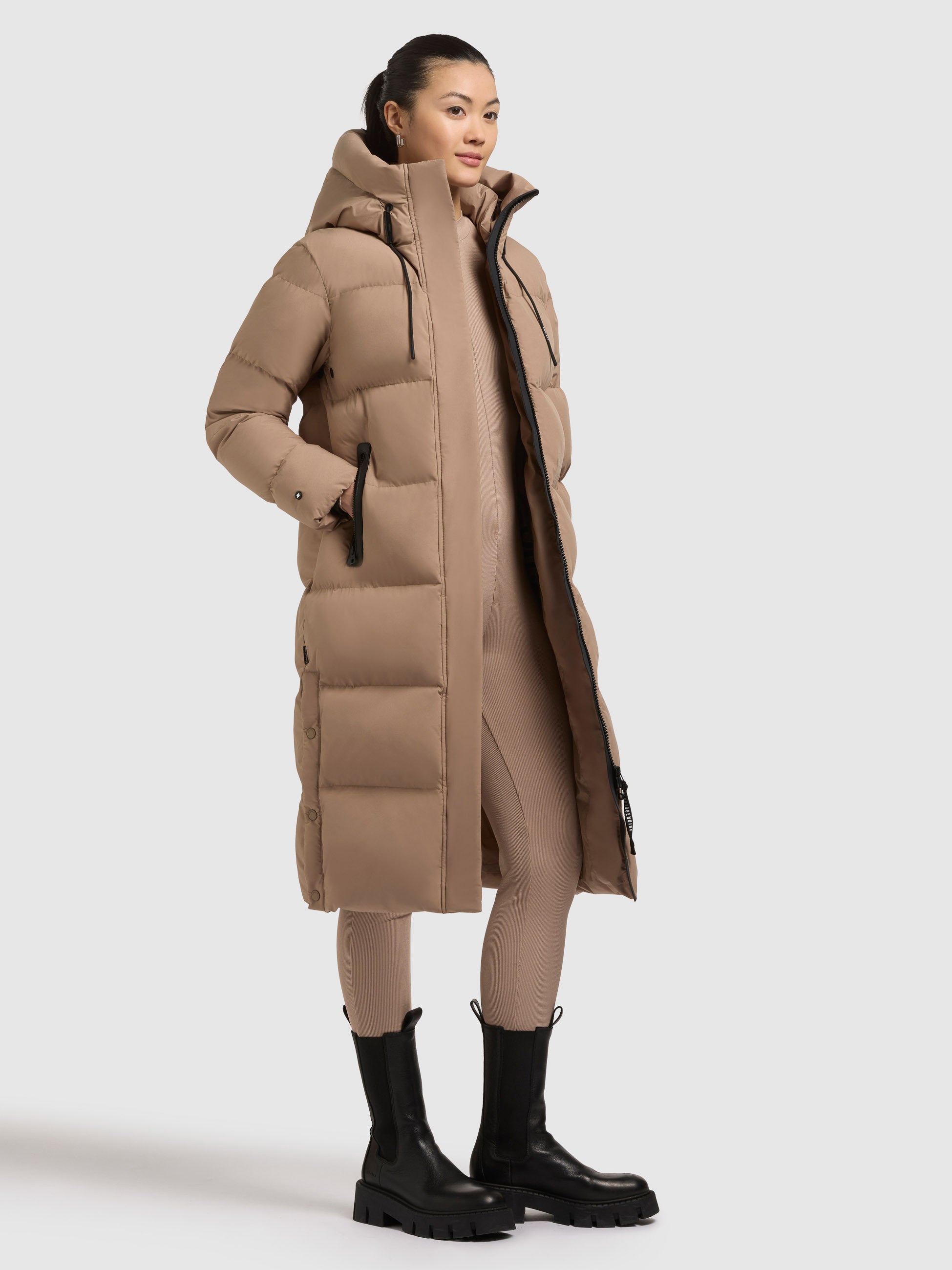 khujo-mantel-coulin-matt-cookie-beige-damen-steppmantel-knielang image 6