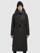 khujo-mantel-elena-damen-trenchcoat-dunkelgrau-knielang-mit-g-rtel image 4