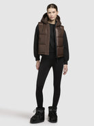 khujo-weste-inna2-satin-chocolate-brown-damen-steppweste image 6