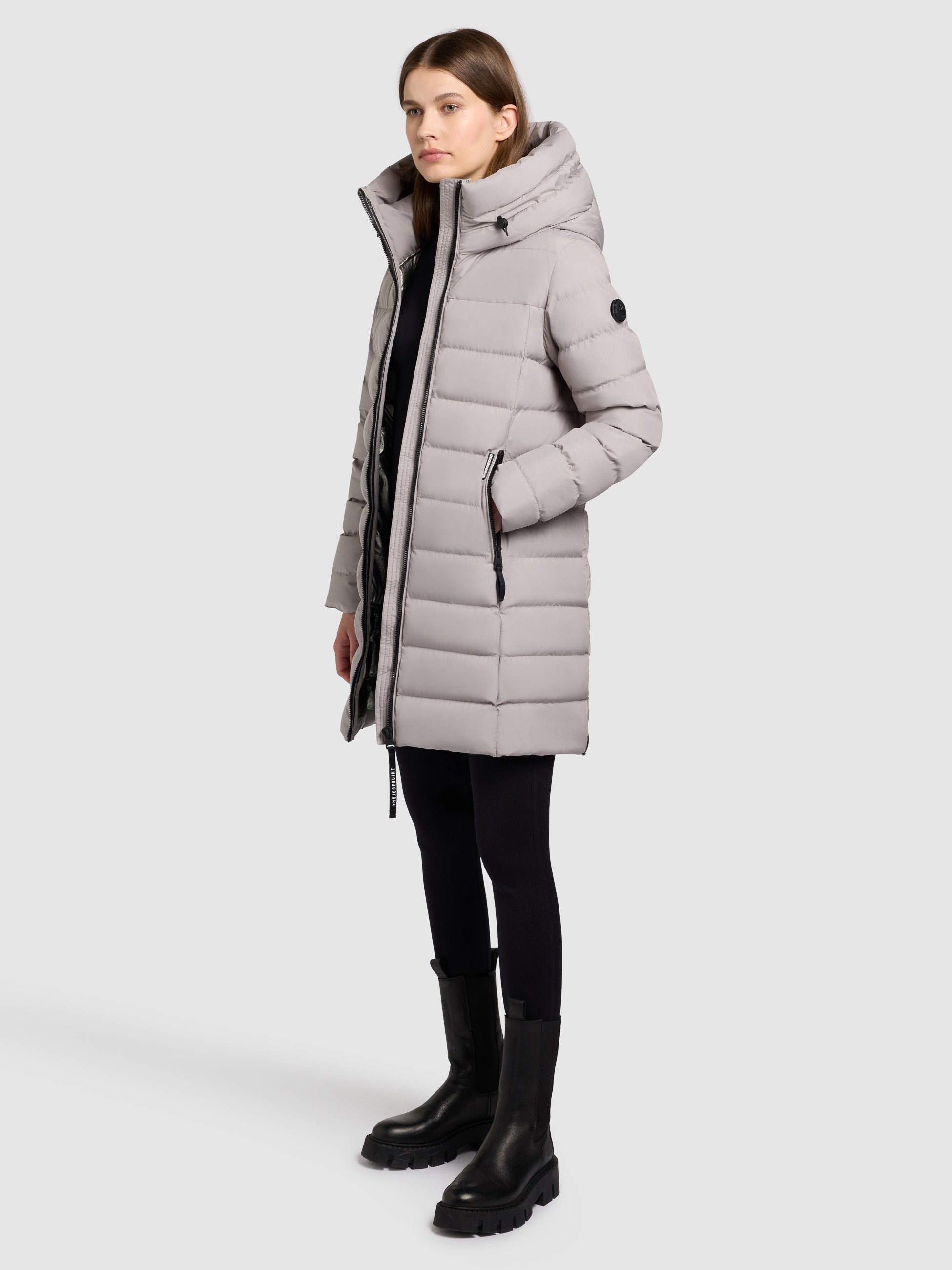 khujo-jacke-nekar-blizzard-grey-sportliche-damen-steppjacke-mit-kapuze image 6