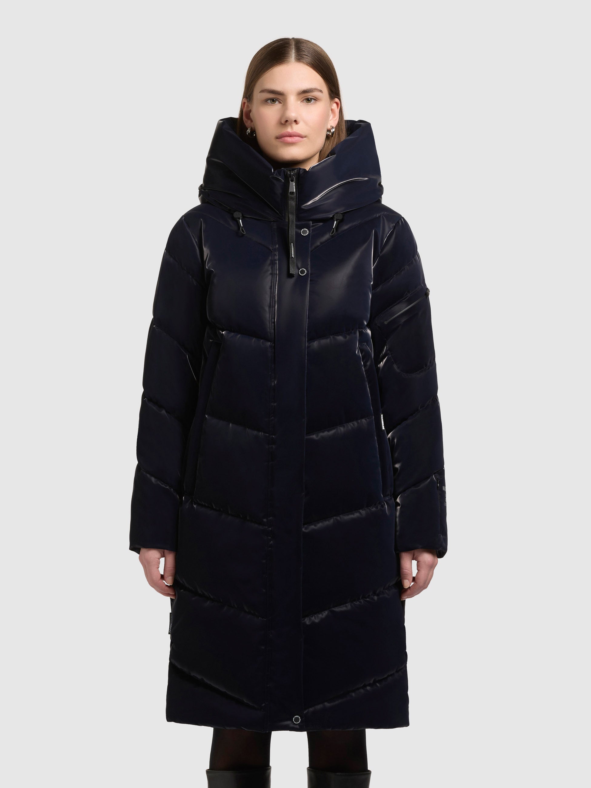 khujo-mantel-jange2-shiny-midnight-blue-gl-nzender-damen-steppmantel-loose-fit image 4