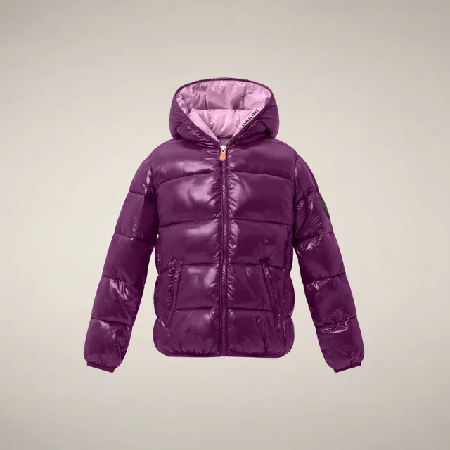 save-the-duck-kate-m-dchen-pufferjacke-cyclamen-violett-lack-finish image 1