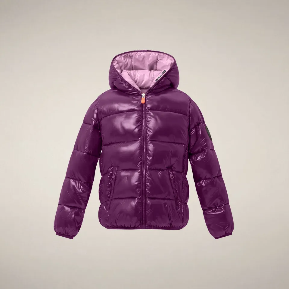 save-the-duck-kate-m-dchen-pufferjacke-cyclamen-violett-lack-finish image 1