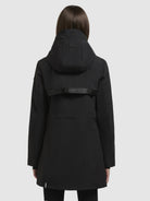 khujo-jacke-yoni-schwarz-damen-regenjacke-wasserabweisend image 3
