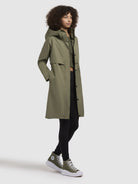 khujo-coat-talvi-light-olive-kurzer-slim-fit-mantel image 6