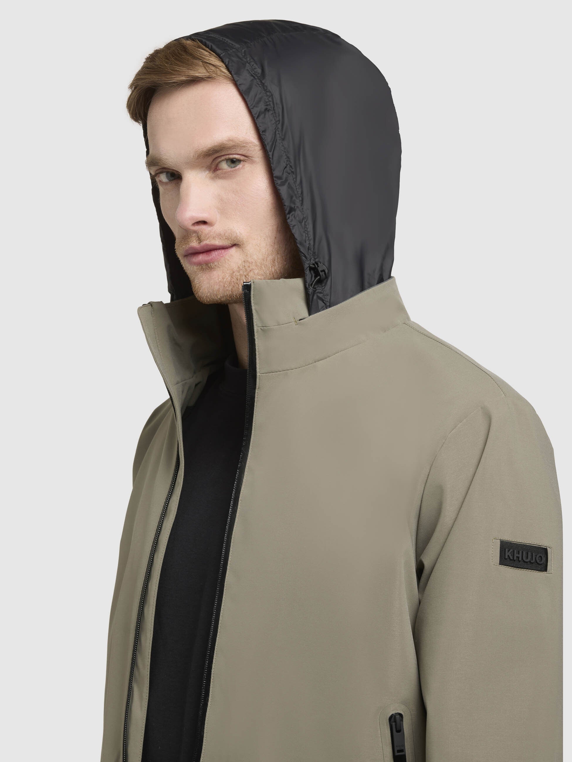 khujo-jacke-kayo-graugr-n-h-ftlange-bomber-sommerjacke-mit-verstaubarer-kapuze image 7