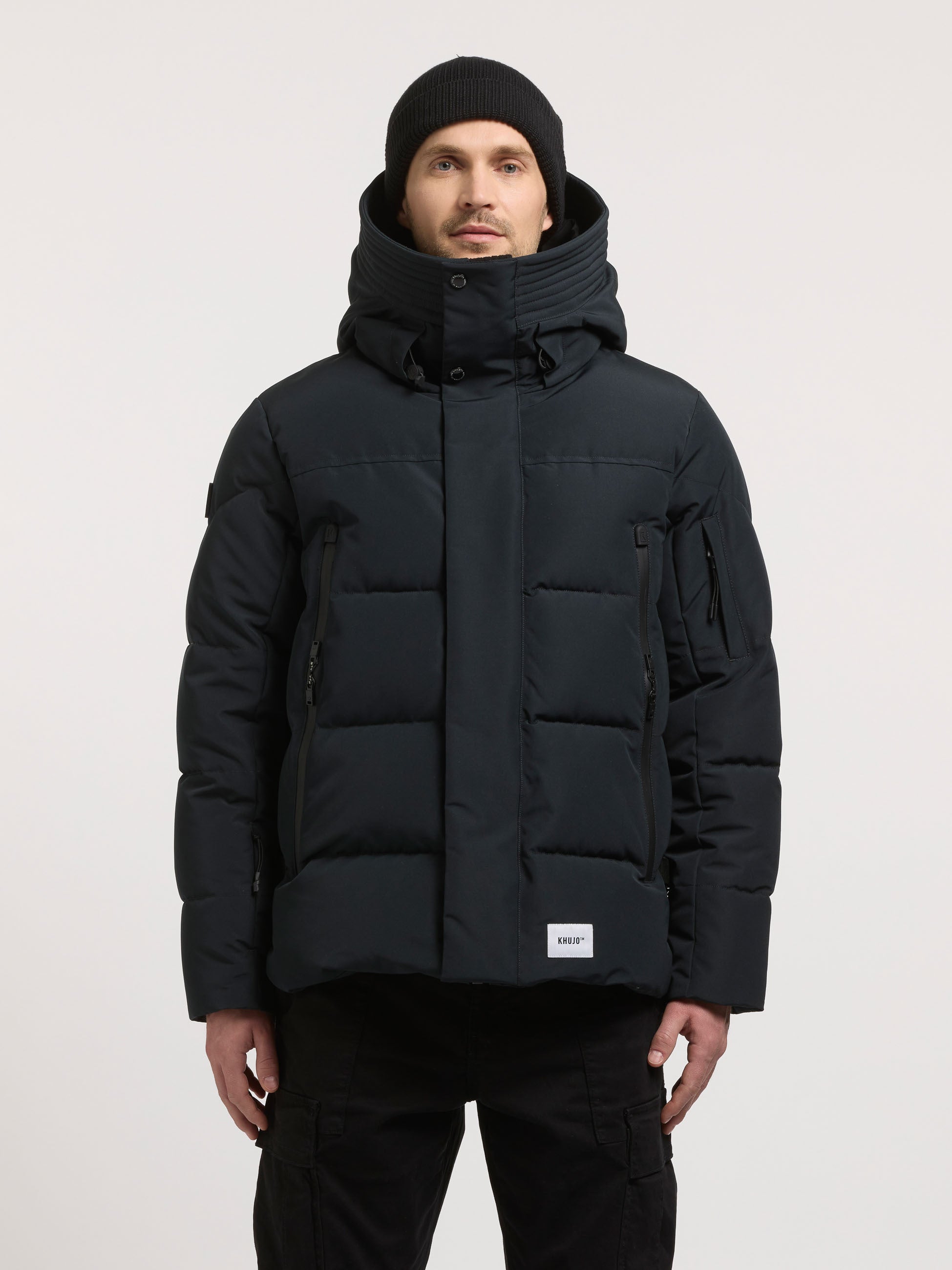 khujo-jacke-tato2-obrage-grey-herren-steppjacke-h-ftlang-mit-kapuze image 4