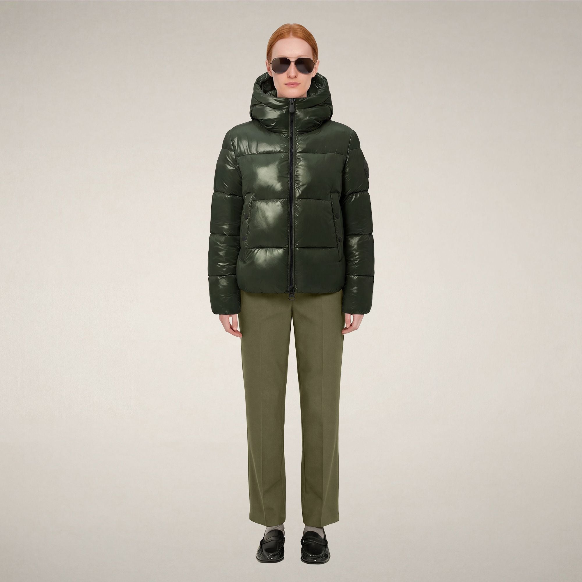save-the-duck-biddy-damen-steppjacke-pinien-gr-n-gl-nzend image 1