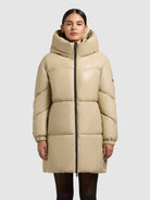 khujo-coat-lorsa-steppmantel-beige-wasserabweisend-loose-fit image 4