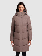 khujo-graya-damen-coat-taupe-wattiert-mit-kapuze-kurz image 4