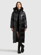 khujo-coat-tonia-black-gl-nzender-damen-steppmantel-loose-fit image 2