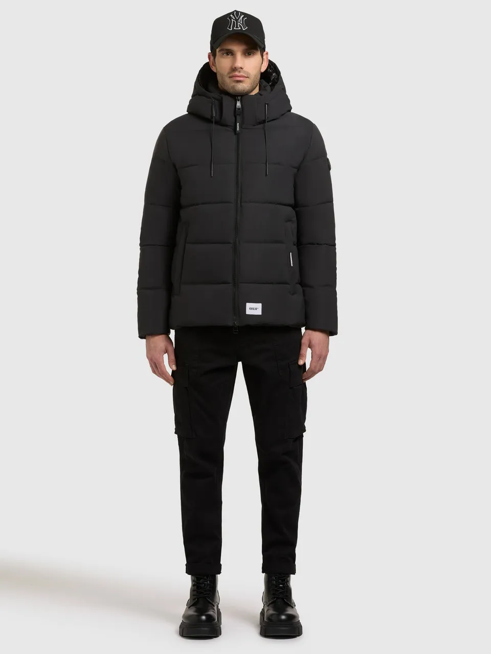 khujo-jacke-loga2-dunkelgrau-damen-steppjacke-mit-rucksacktr-gern image 1
