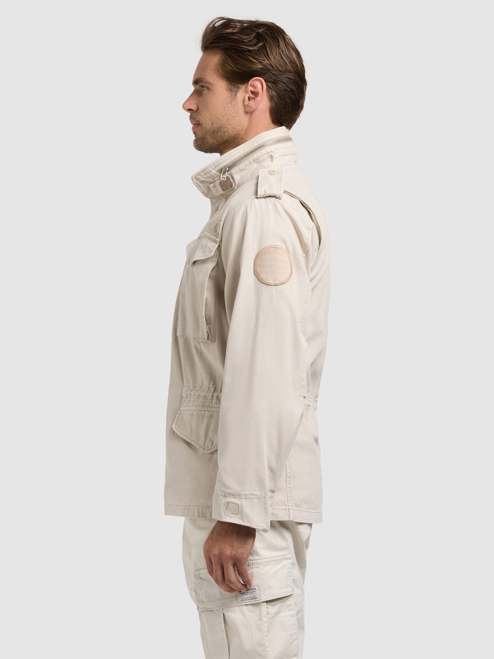 khujo-jacke-gene-greige-fieldjacke-regular-fit-mit-kapuze image 5