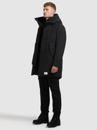 khujo-coat-hiro-black-kurzer-damen-mantel-mit-gro-er-kapuze image 2