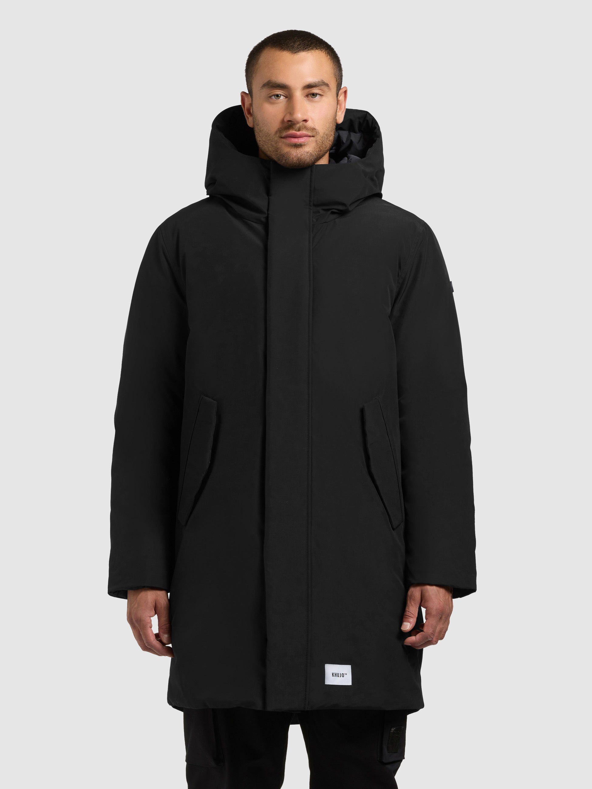khujo-mantel-fogg-black-damen-parka-regular-fit image 4