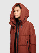 khujo-coat-soulani4-dark-red-damen-steppmantel-lang image 7