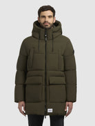khujo-welm-matt-damen-steppmantel-dark-green-mit-taillenzug image 4