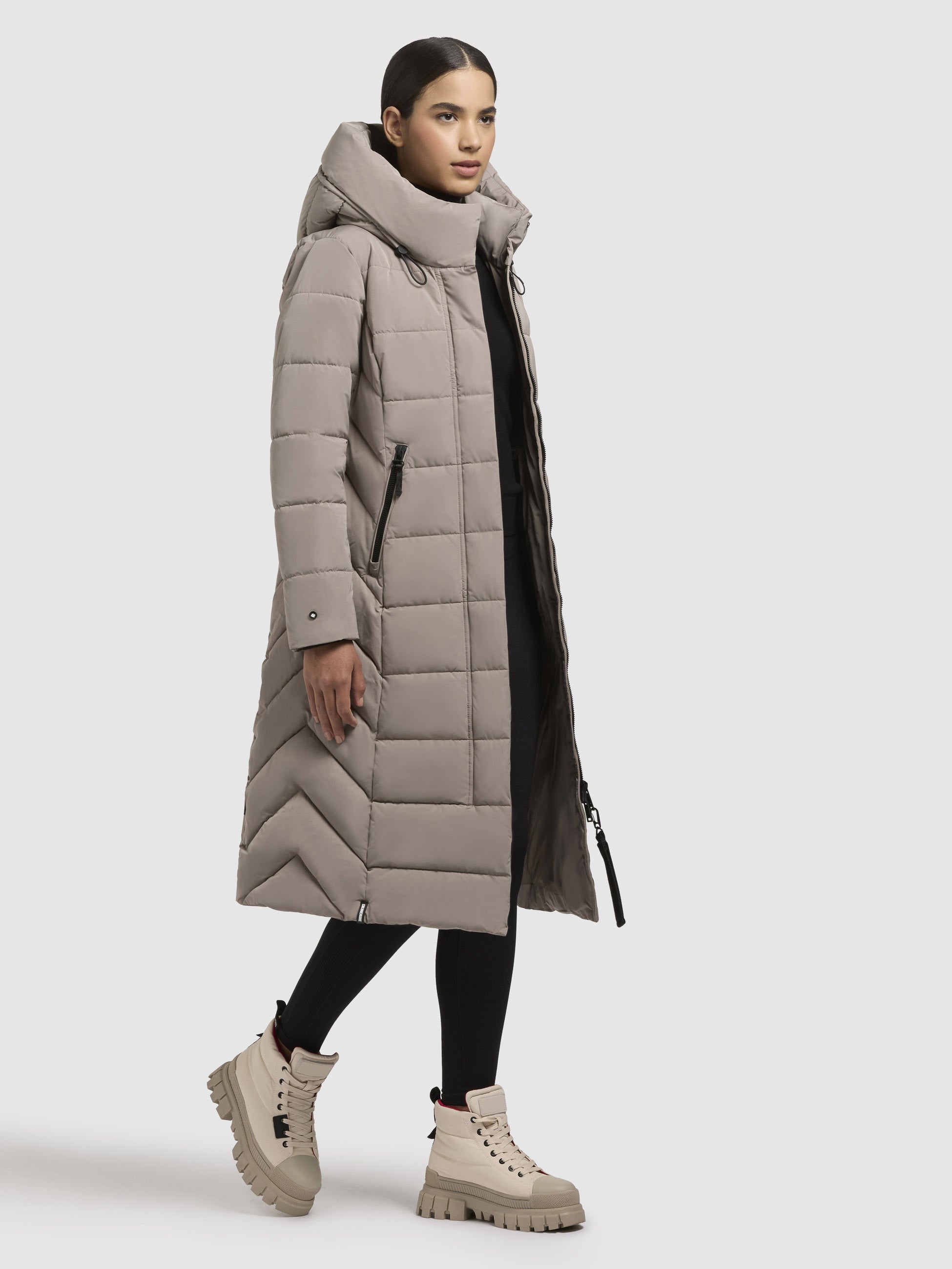 khujo-mantel-sensy-greige-wadenlanger-damen-steppmantel-regular-fit-mit-kapuze image 6