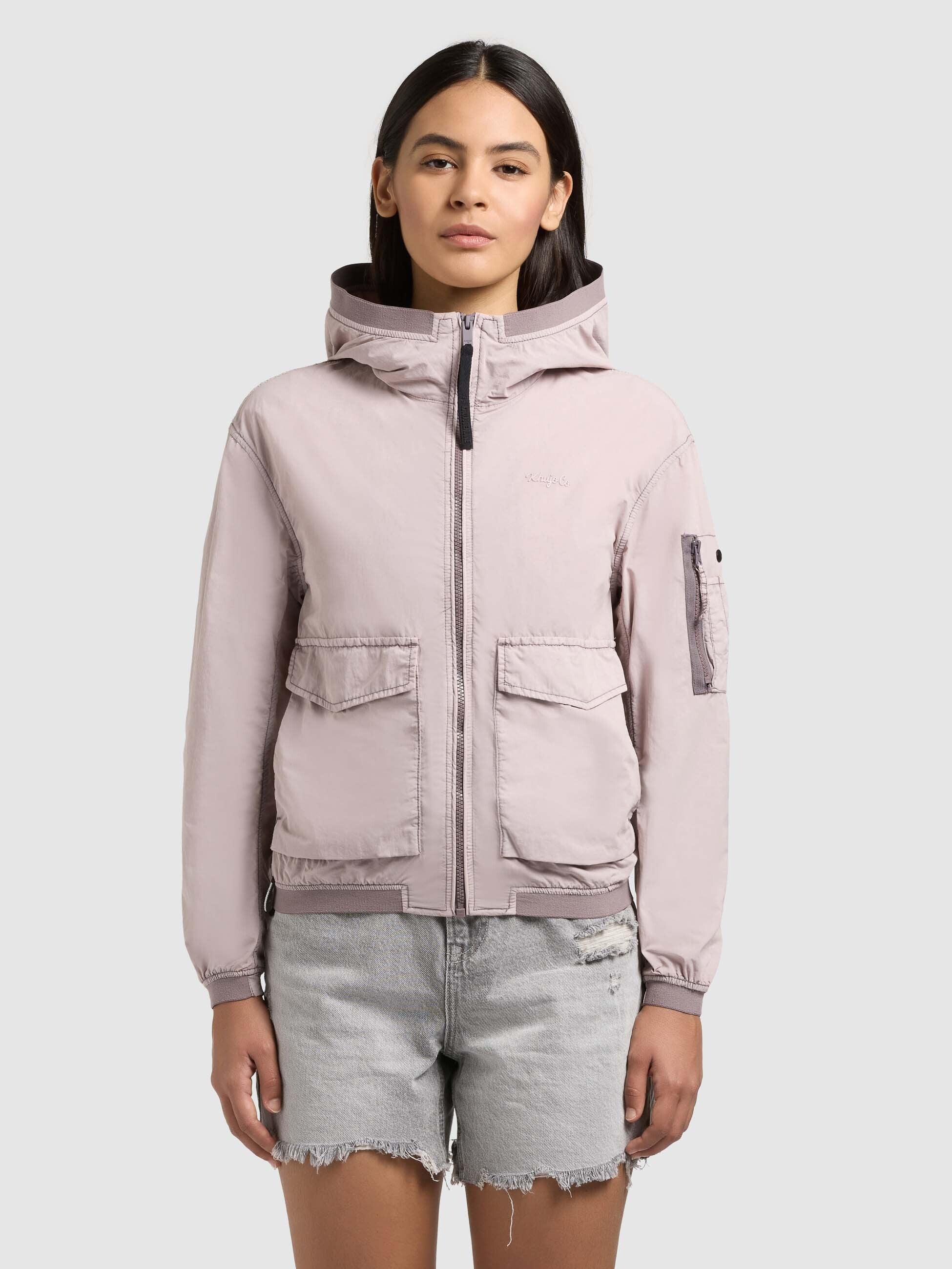 khujo-vona-raindrops-damen-bomberjacke-lilac-ungef-ttert image 1
