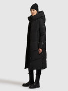 khujo-pulset-damen-steppmantel-knielang-matt-black image 2