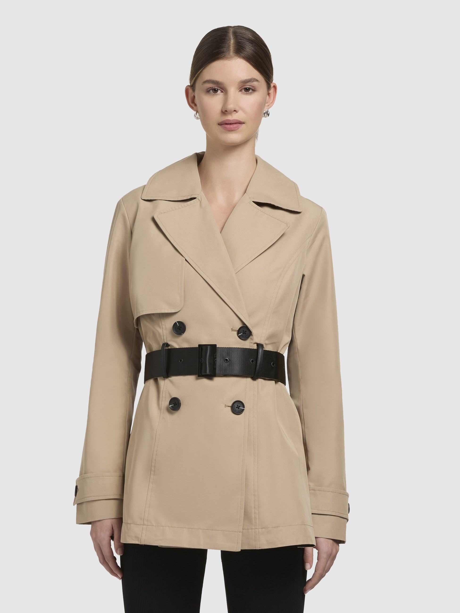 khujo-jacke-liane-sand-kurzmantel-mit-g-rtel image 4