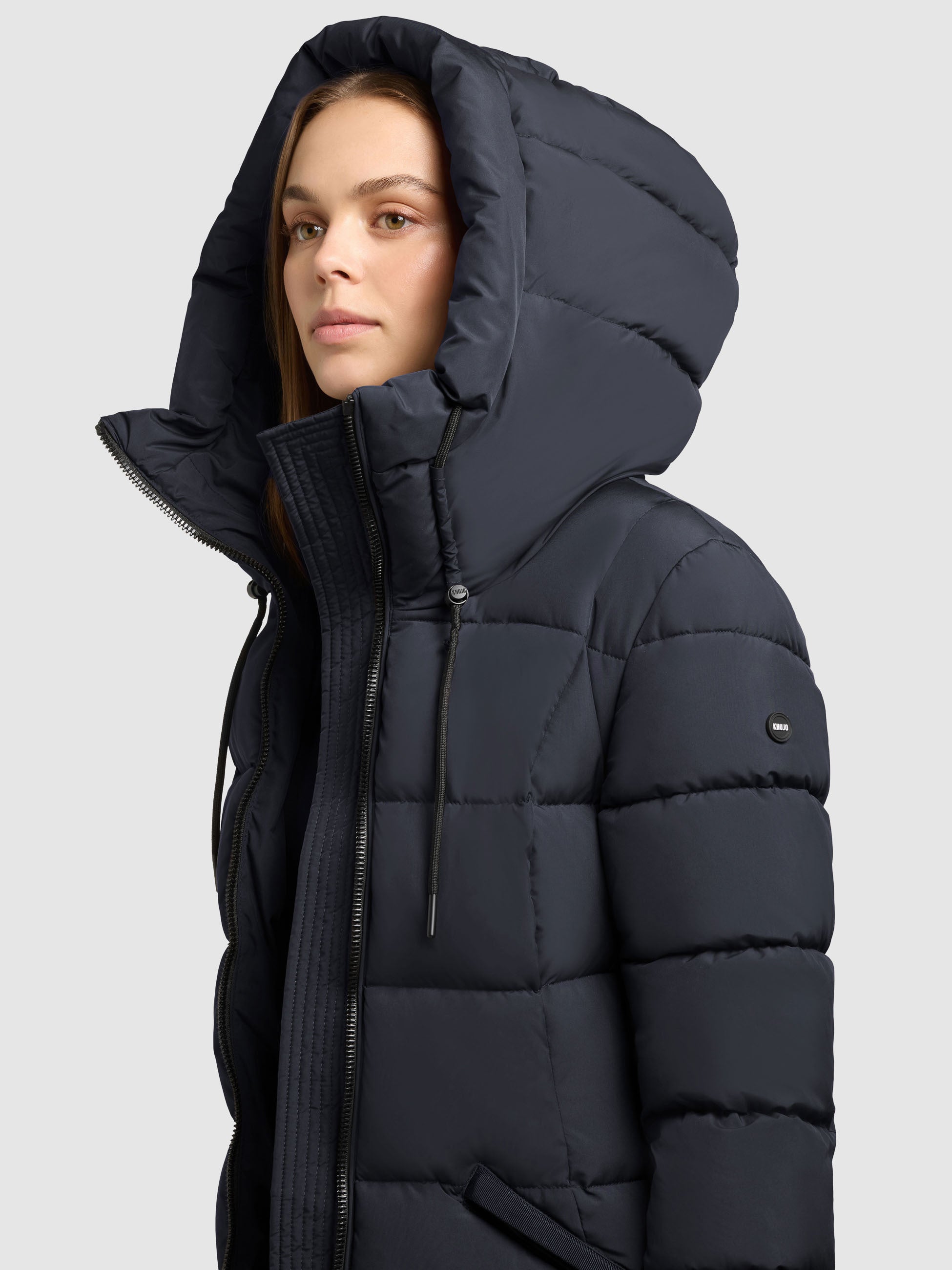 khujo-arlene-port-blue-damen-steppmantel-winterparka-slim-fit image 7
