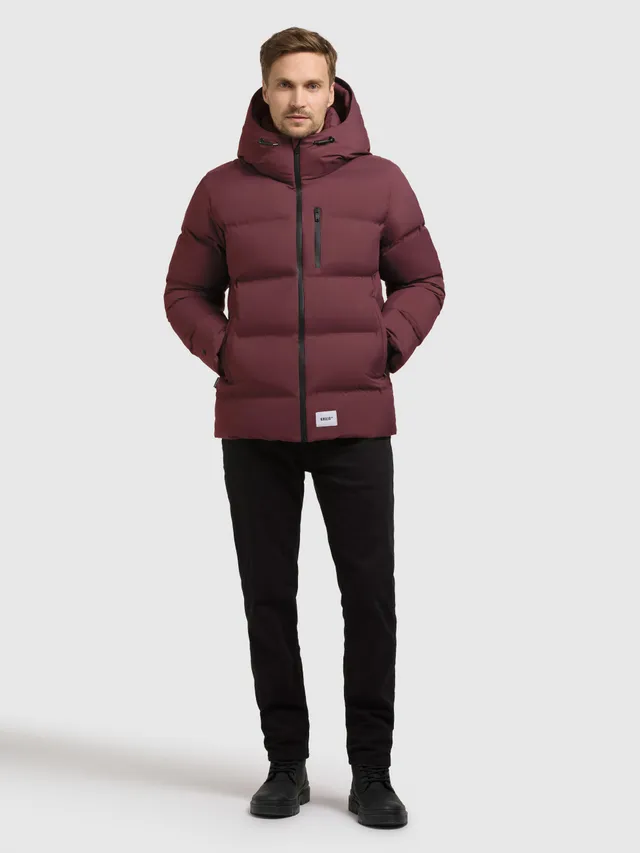 khujo-jacke-silas3-moscato-red-steppjacke-mit-kapuze-gef-ttert image 1