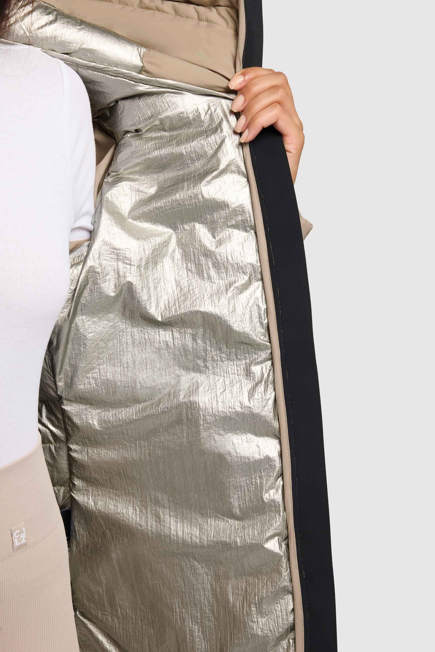 khujo-pace-damen-steppjacke-beige-h-ftlang-mit-kapuze image 8