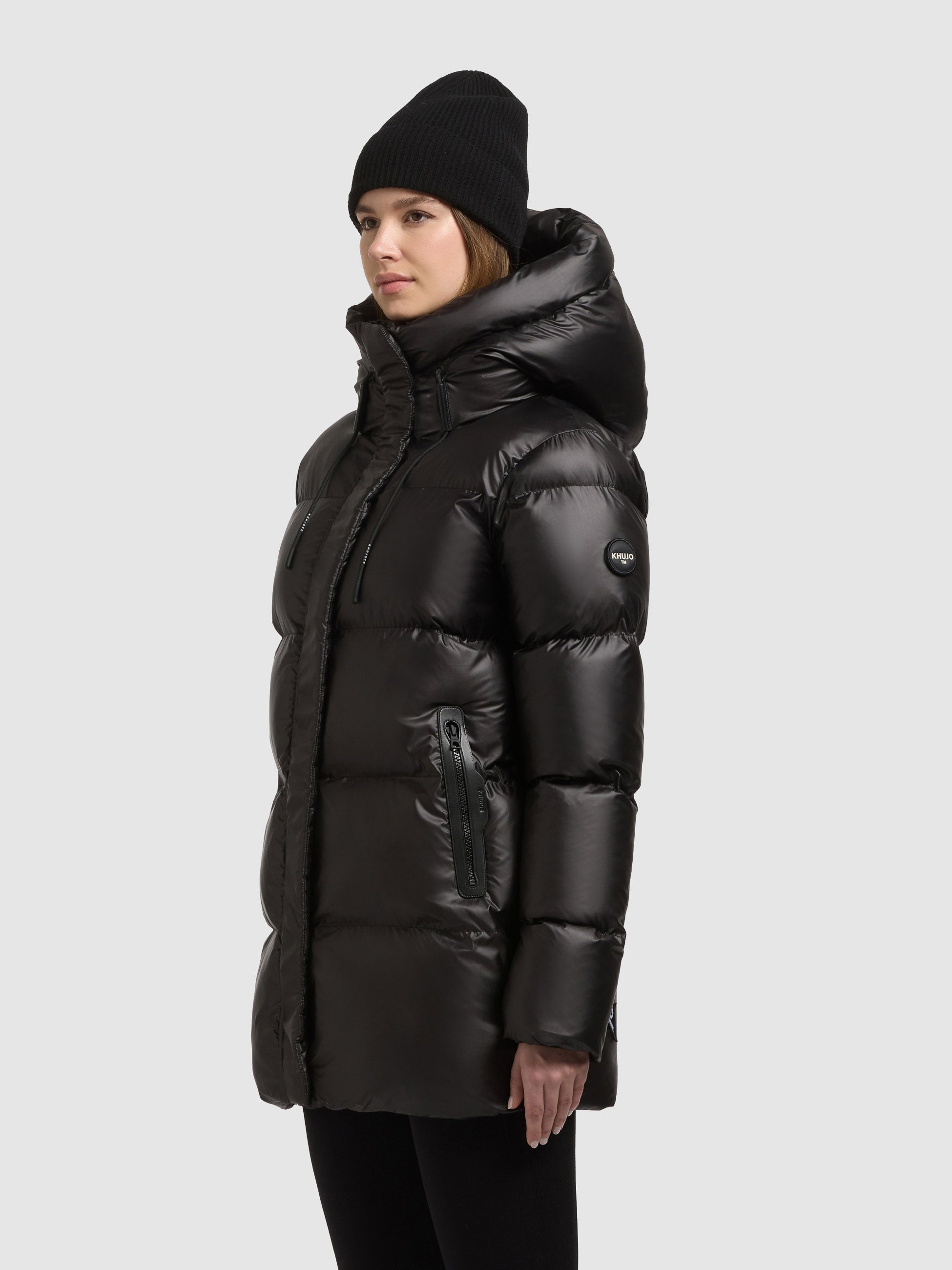 khujo-drown-steppjacke-damen-winterjacke-shiny-black image 5