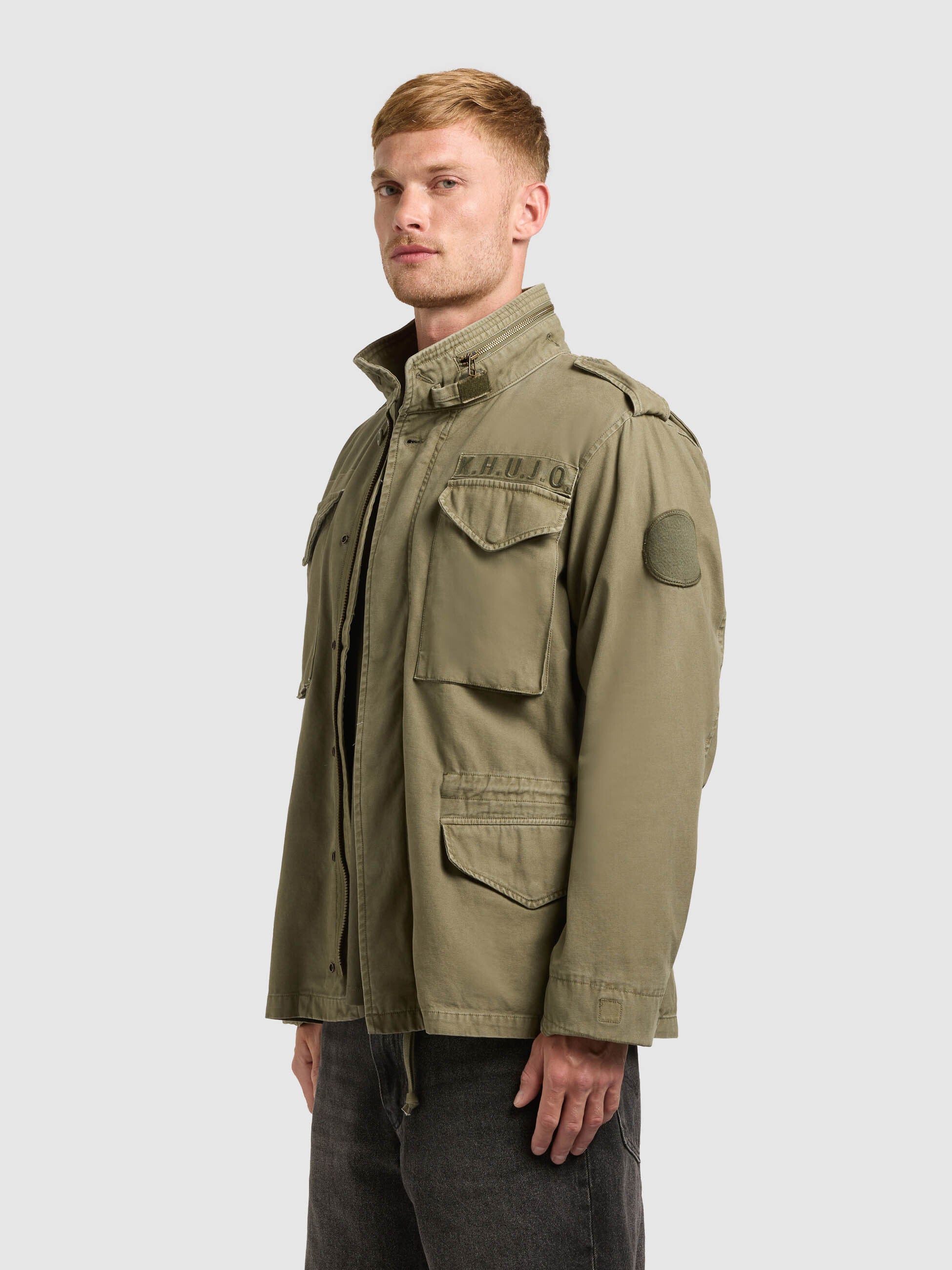 khujo-jacke-gene-olive-damen-fieldjacket-regular-fit image 4