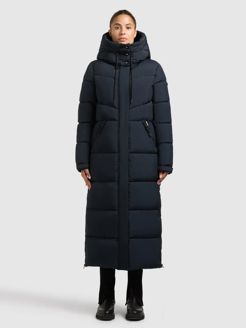 khujo-coat-shimanta5-damen-wintermantel-port-blue-wadenlang image 1