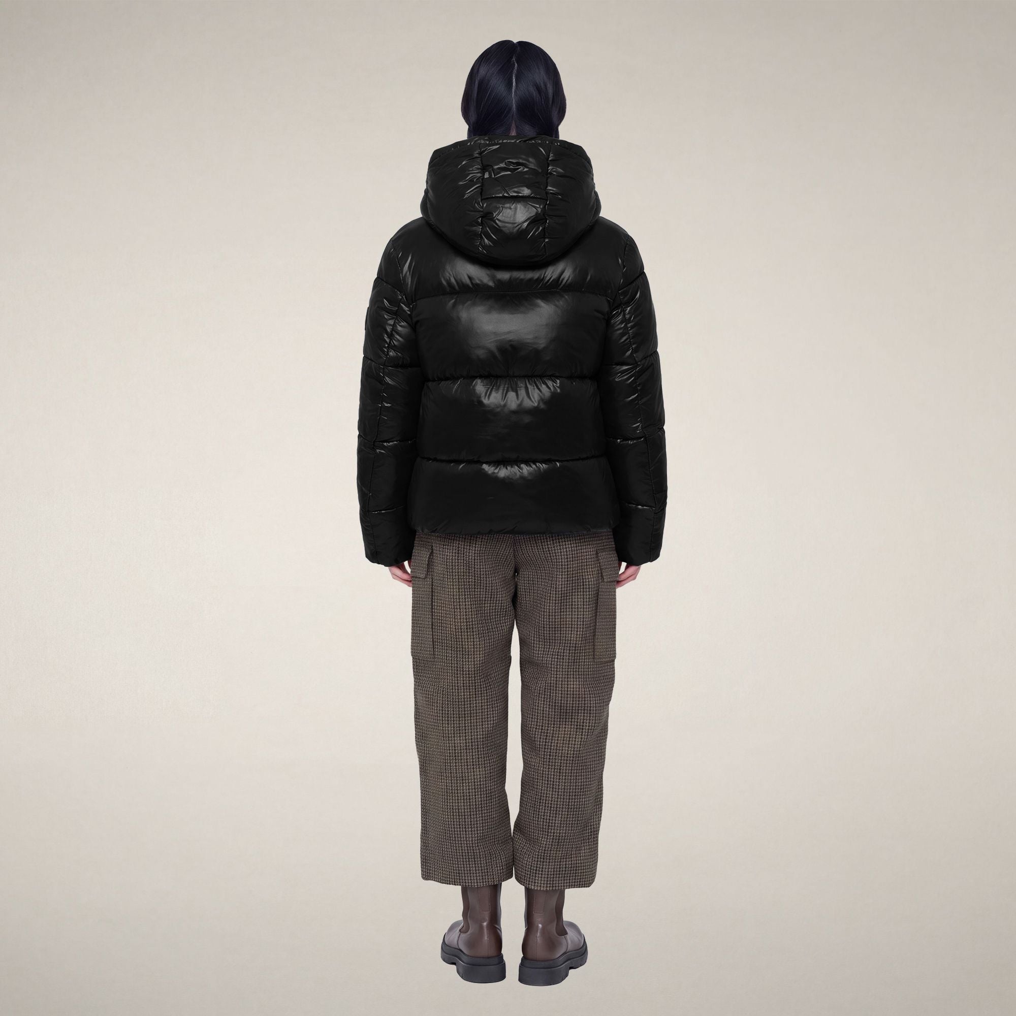save-the-duck-biddy-damen-daunenjacke-schwarz-gl-nzend image 2