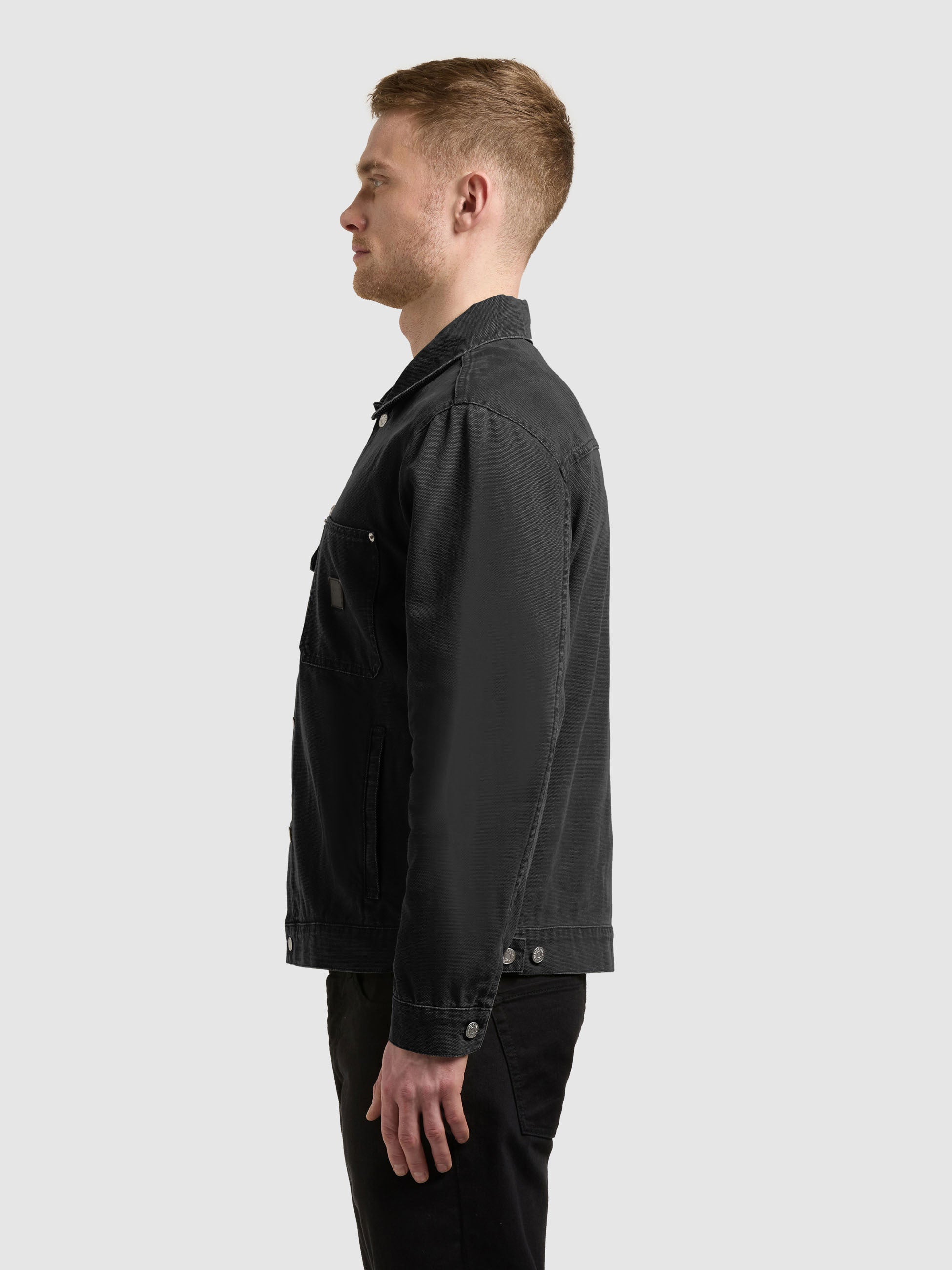 khujo-jacke-ronny-black-workwear-jacke-aus-baumwoll-canvas image 5