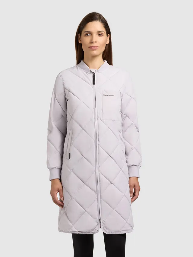 khujo-mantel-ymal2-raindrops-lilac-regular-fit-stepp-kurzmantel image 1