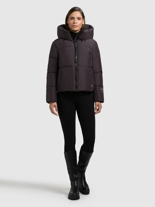 khujo-jacke-audrey-matt-moody-plum-damen-steppjacke-loose-fit image 1