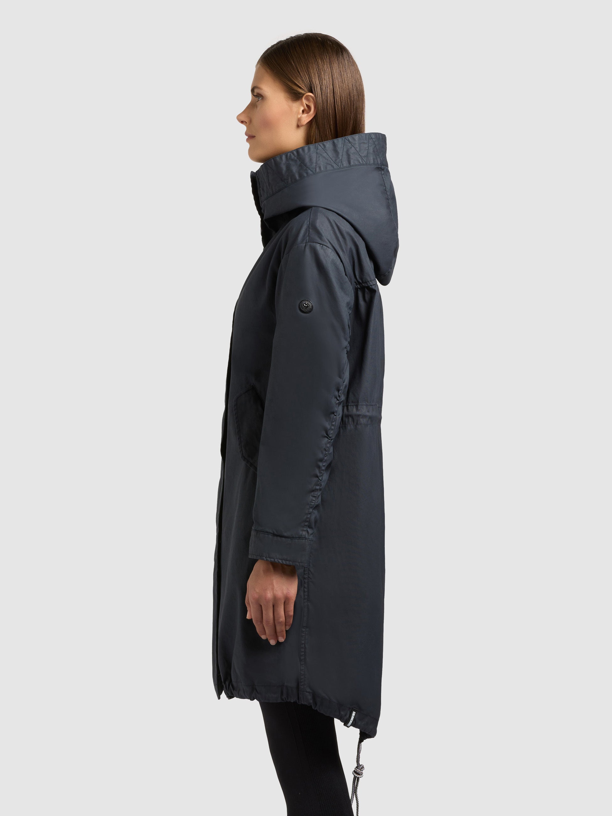 khujo-mantel-nele-parka-aus-gewachster-baumwolle-oxford-blue image 5