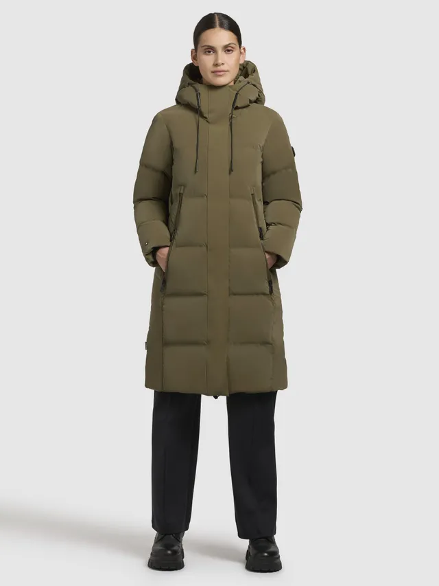 khujo-loni-damen-steppmantel-khaki image 1