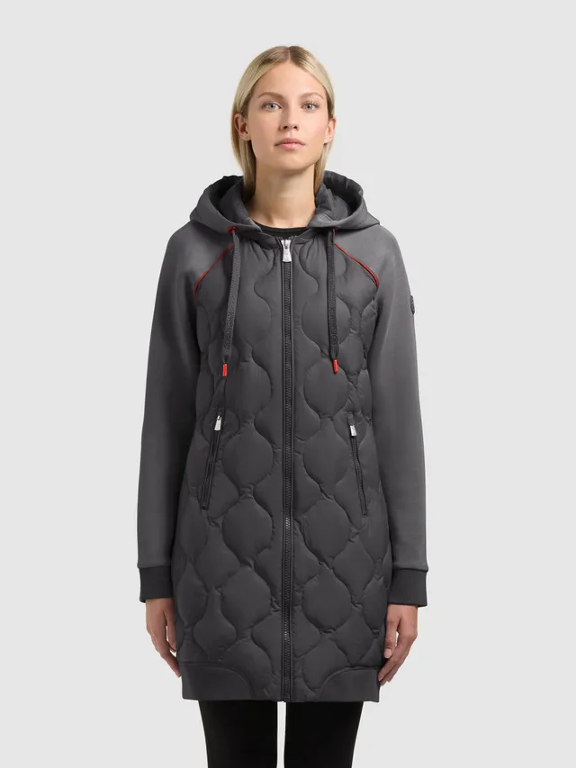 khujo-mantel-nora-slate-grey-steppmantel-damen-wasserabweisend image 1