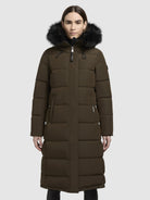 khujo-coat-porde-dark-olive-damen-steppmantel-knielang image 4