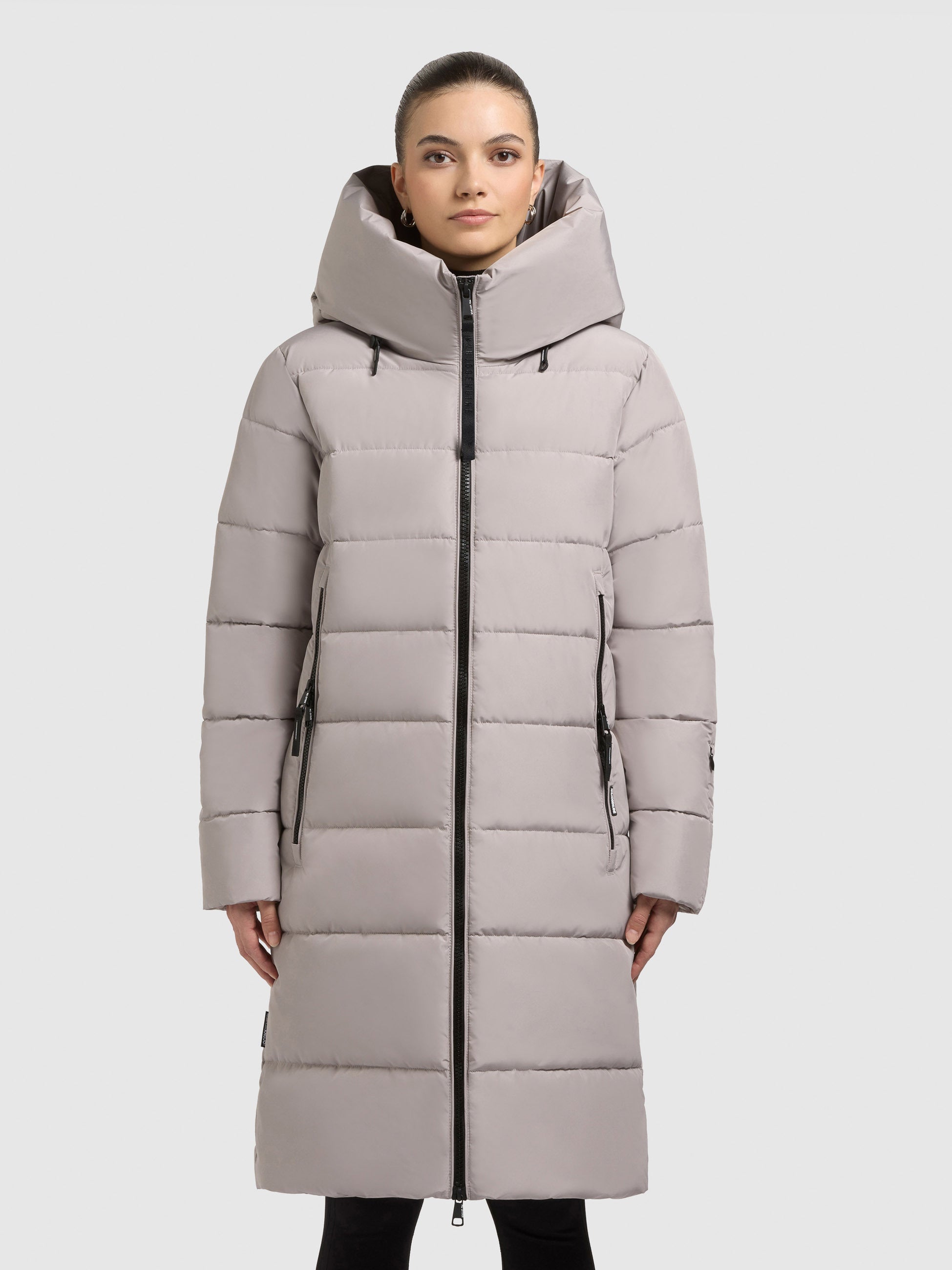 khujo-mantel-jilias6-matt-blizzard-grey-damen-winter-steppmantel-knielang image 4
